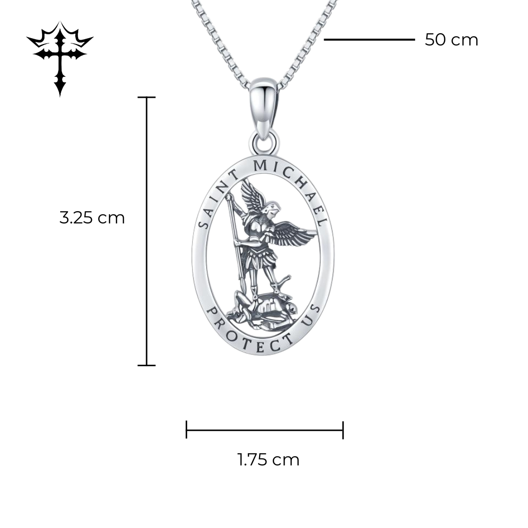 Sterling Silver Saint Michael the Archangel Pendant