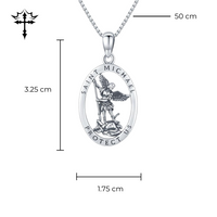 Sterling Silver Saint Michael the Archangel Pendant