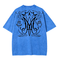 Auspice Maria Acid Washed Oversized Tee - Caelum