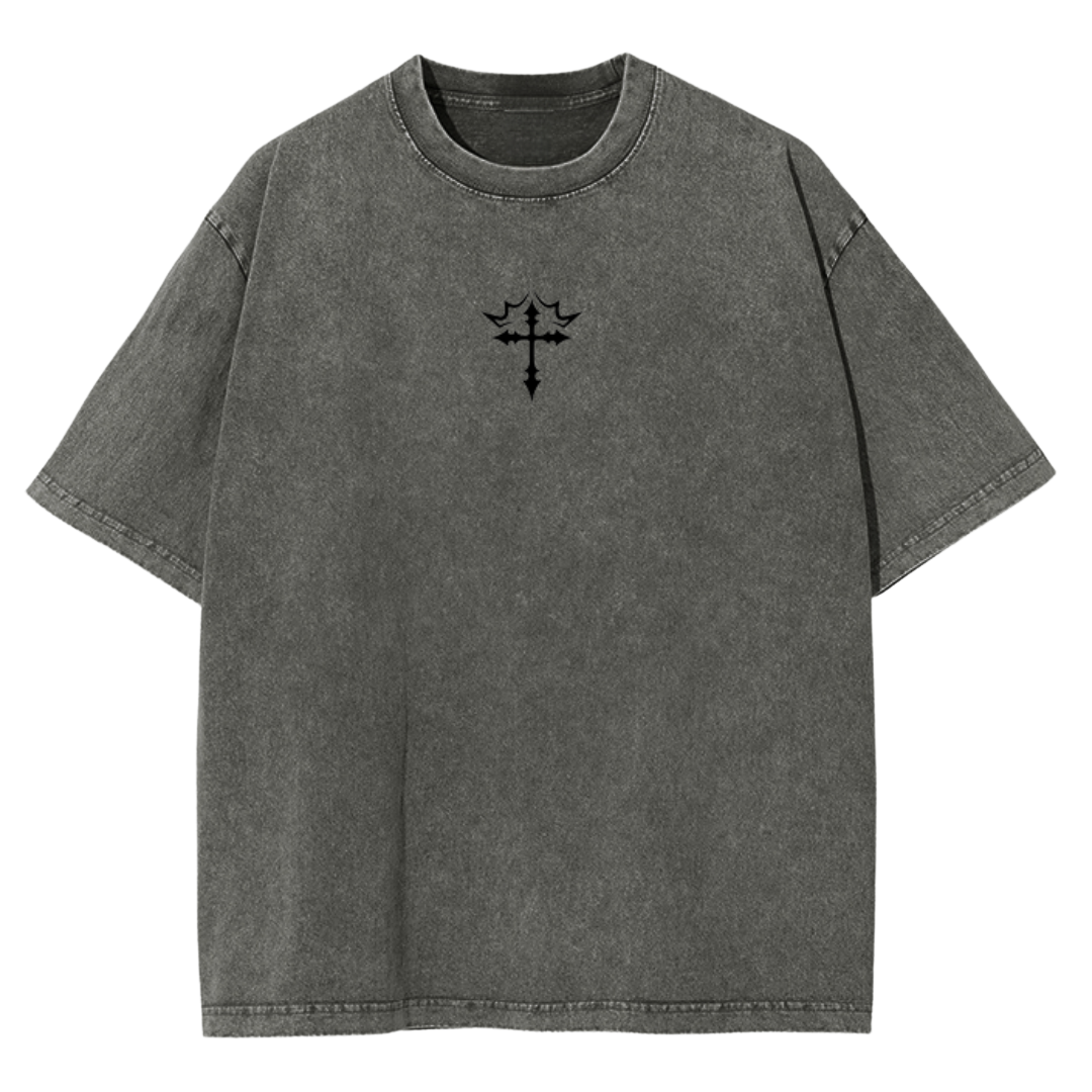 Auspice Maria Acid Washed Oversized Tee - Cineris