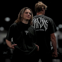 AMDG Acid Washed Oversized Tee - Requiem