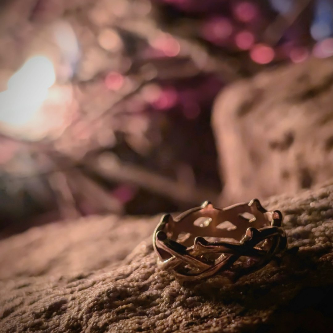 Coronium Spectrogram The Coronium - Catholic Crown of Thorns Ring Stainless Steel | AMDGCO
