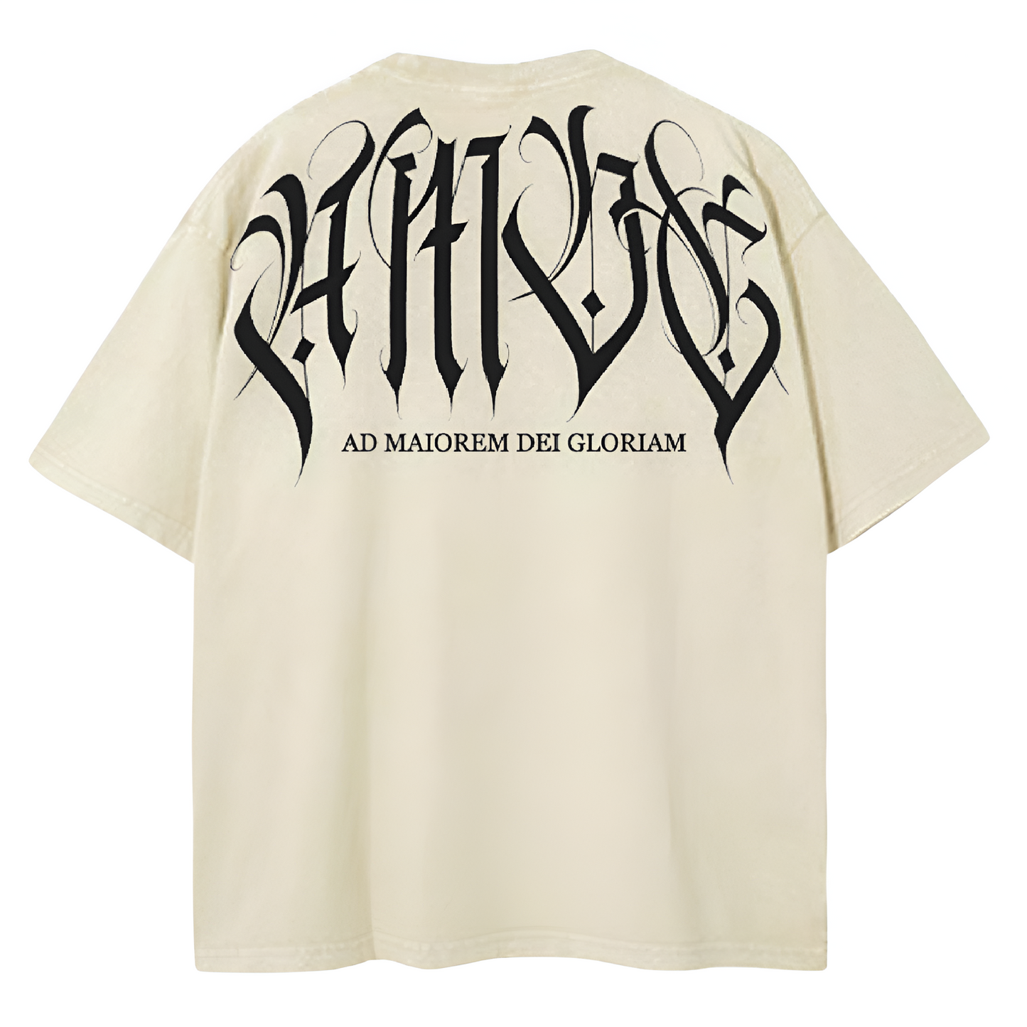 AMDG Acid Washed Oversized Tee - Bone