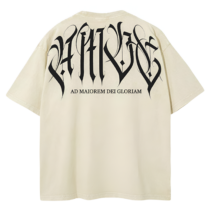 AMDG Acid Washed Oversized Tee - Ossa