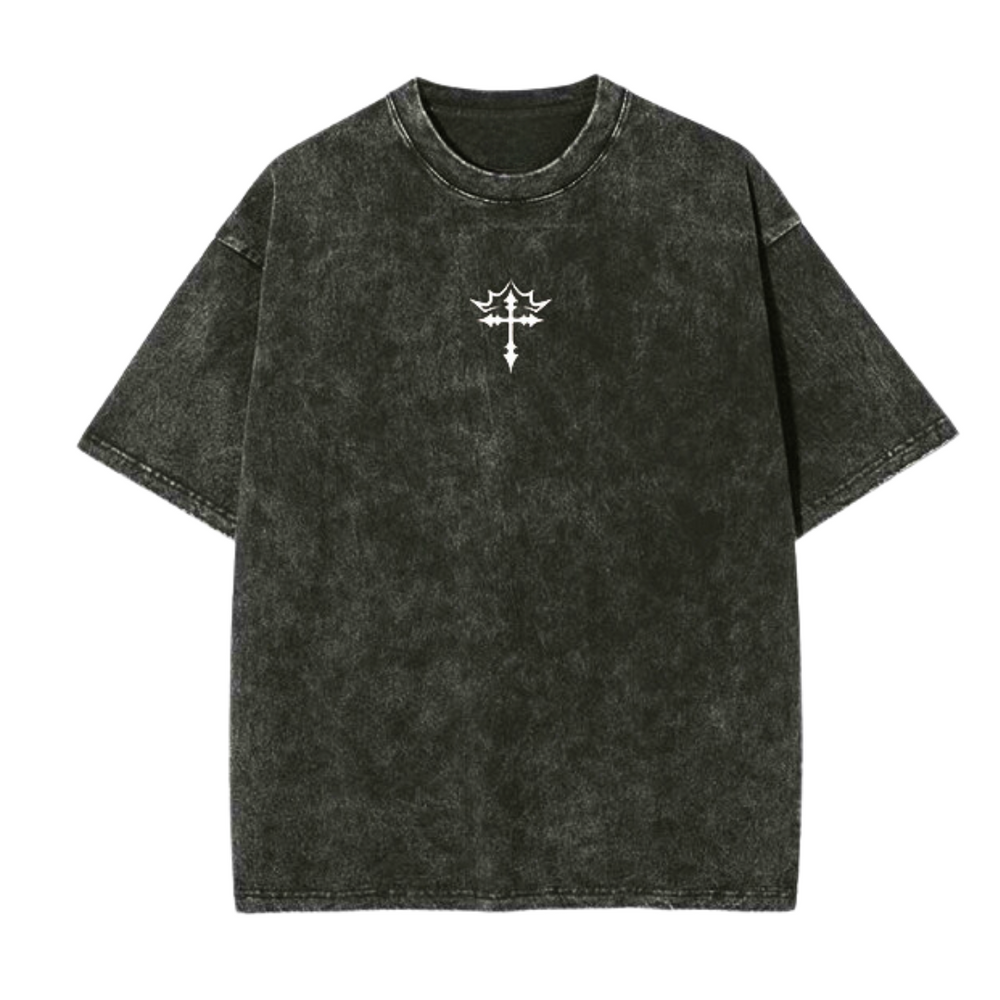 
                      
                        AMDG Acid Washed Gothic Style Oversized Tee
                      
                    