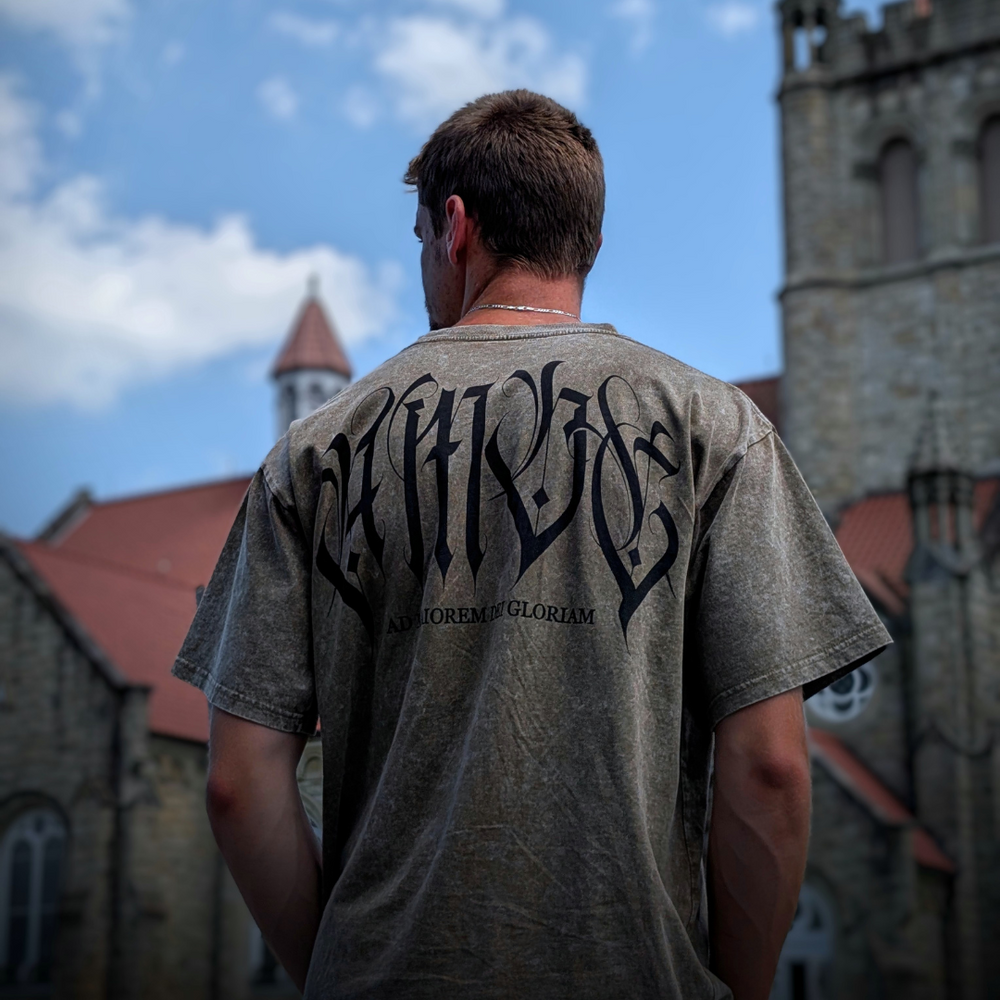 AMDG Acid Washed Oversized Tee - Army Green
