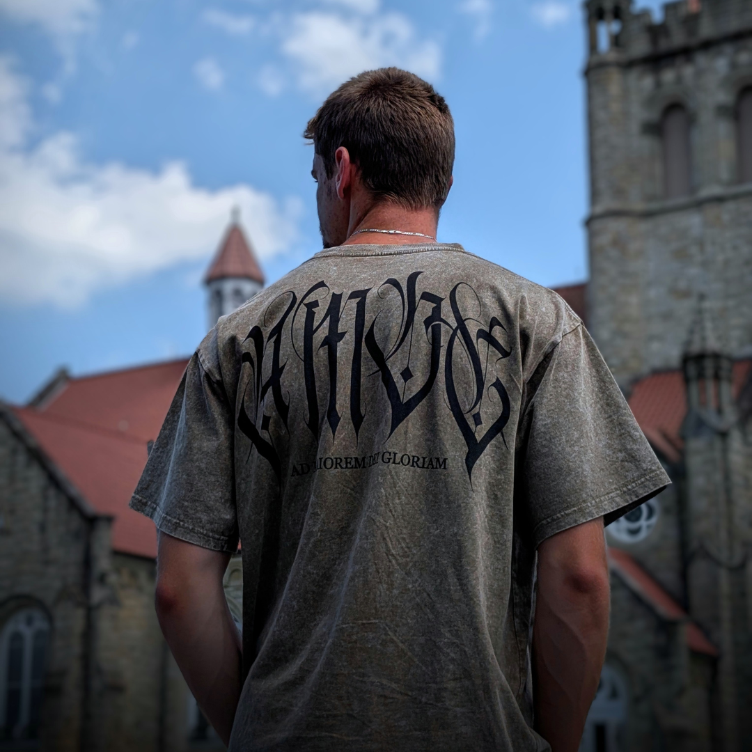 AMDG Acid Washed Oversized Tee - Army Green
