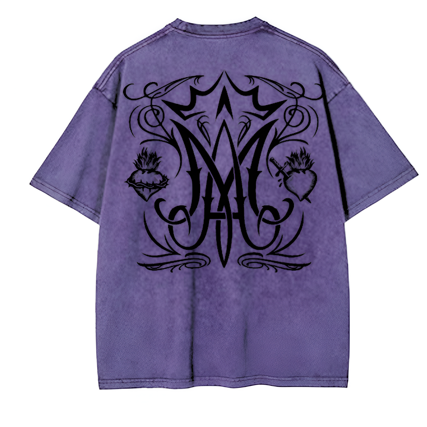 Auspice Maria Acid Washed Oversized Tee - Regia