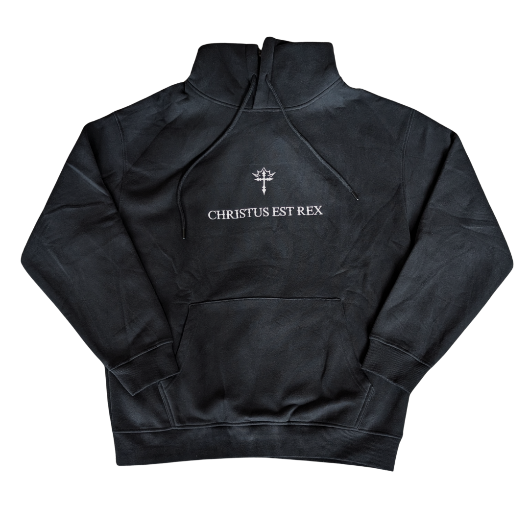 Christus Est Rex Heavyweight Hoodie - Black