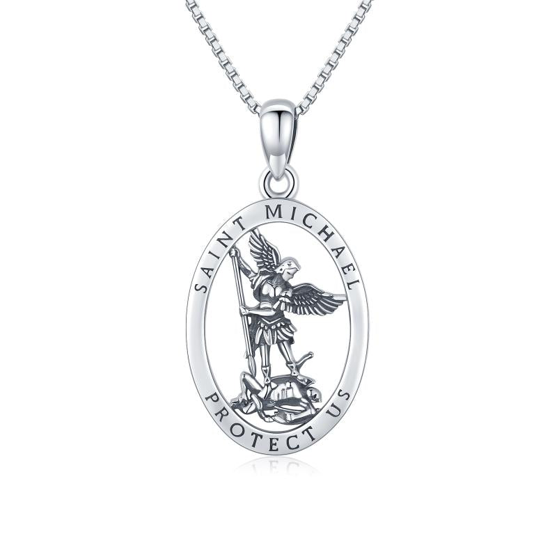 Sterling Silver Saint Michael the Archangel Pendant