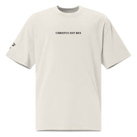 Christus Est Rex Oversized T-Shirt - Faded Bone