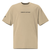 Christus Est Rex Oversized T-Shirt - Faded Khaki