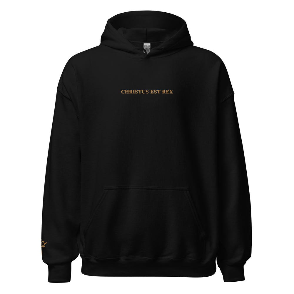 
                      
                        Limited Edition Gold Christus Est Rex Embroidered Hoodie
                      
                    