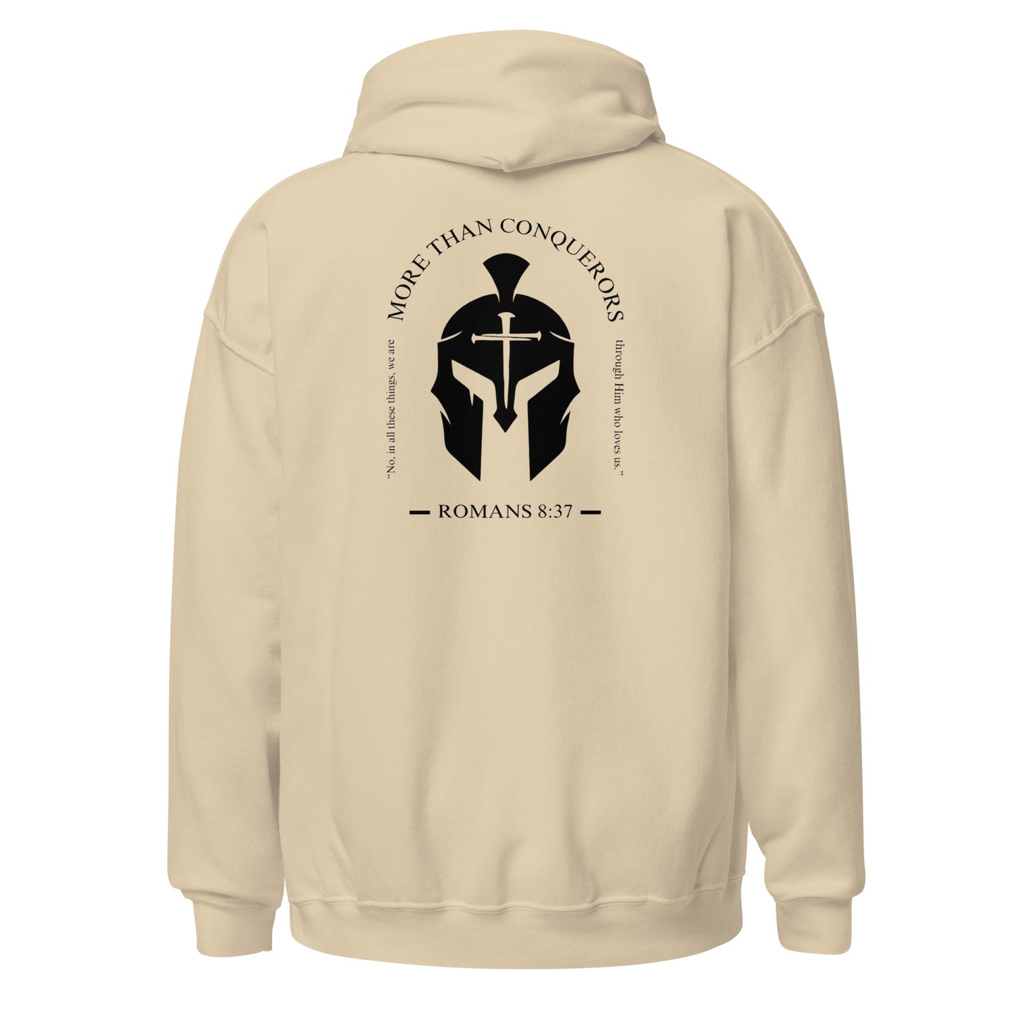 Romans 8:37 Hoodie - Sand