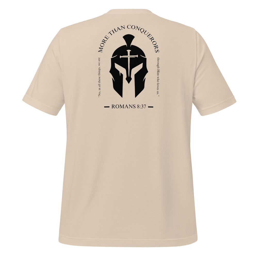 
                      
                        Romans 8:37 Graphic T-Shirt - Sand
                      
                    